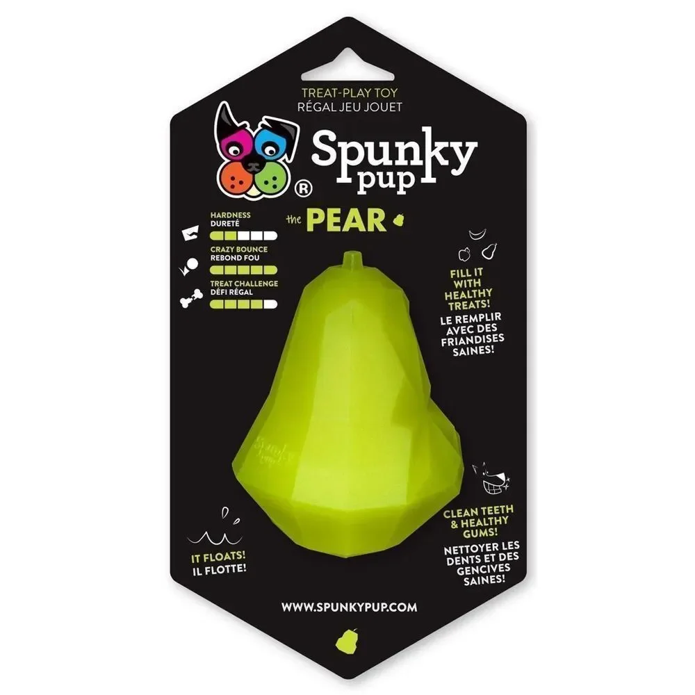 NWT Spunky Pup Treat Holder Dog Toy - Pear